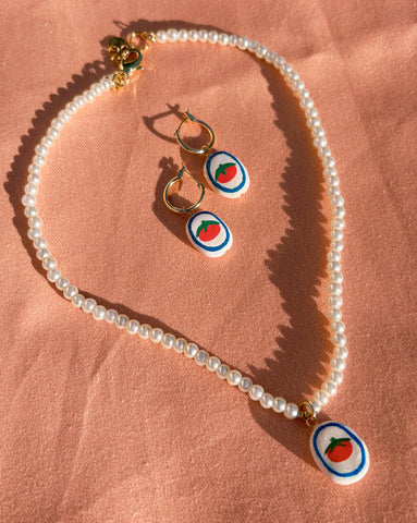 Tomato Necklace Set