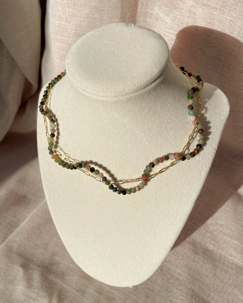 Tourmaline Wavy Necklace