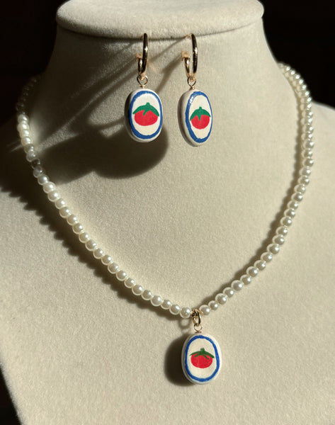 Tomato Necklace Set