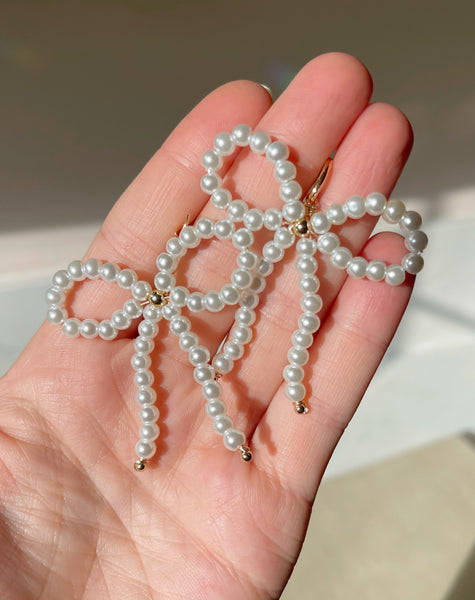 Glass Pearl Bows