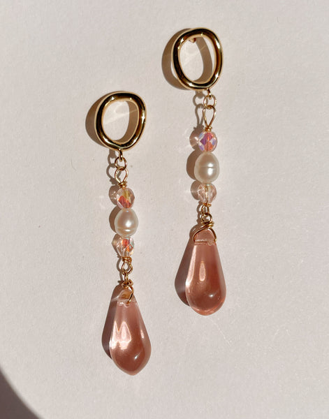 Pink Glass Drops