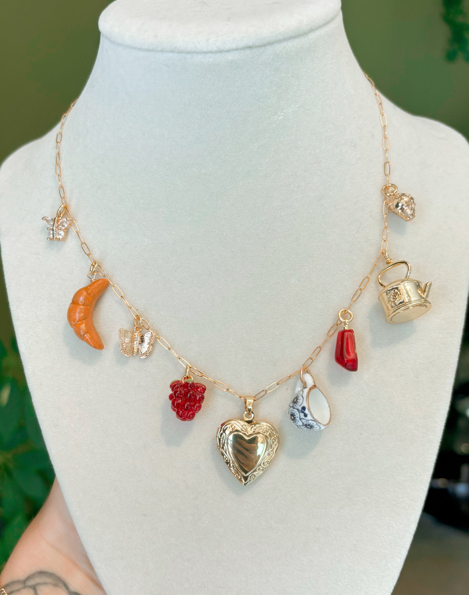 Tea Time Charm Necklace